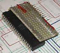 1541 low profile parallel cable adaptor, bottom
               view