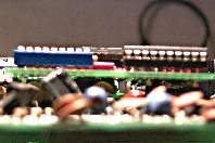 Space between parallel cable adaptor and 6502-RamRom
               (view 1)