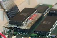 1571 low profile parallel cable adaptor, top view
