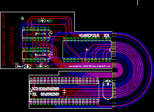 The RAMBOard board layout