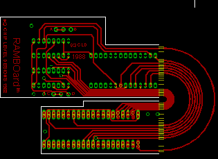 The RAMBOard top layout