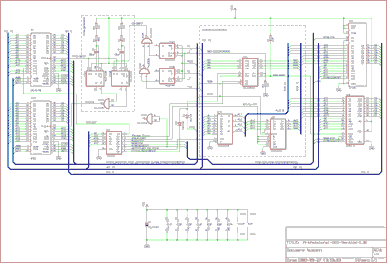 Schematic of the Professional-DOS expansion board PCB