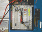 Protoboard setup for manually reading out the PROM